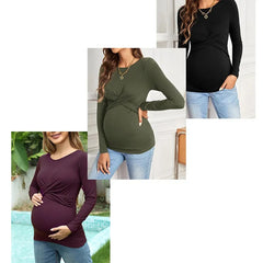Solid Maternity Top