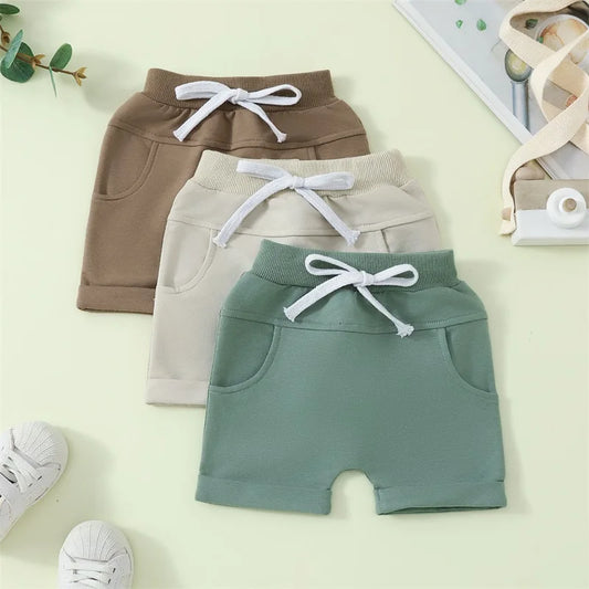 Casual Solid Baby Kids Shorts Pants