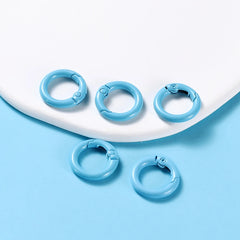 Metal O-Ring Keychain Clasps, 5-Pack Craft Clips