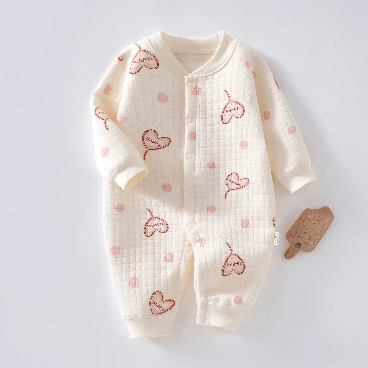 Cute Pattern Printed Baby Jumpsuit