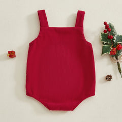 Embroidery Bow Christmas Bodysuit