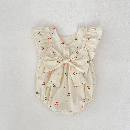 Cherry Girls Bow Jumpsuit