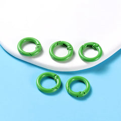 Metal O-Ring Keychain Clasps, 5-Pack Craft Clips