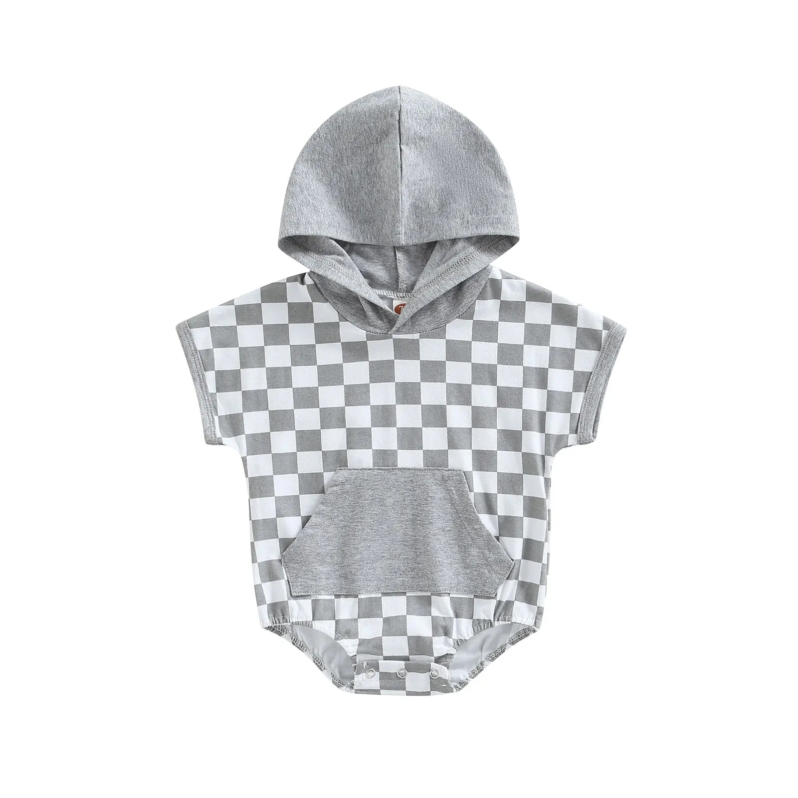 Checkerboard Print Baby Outfit