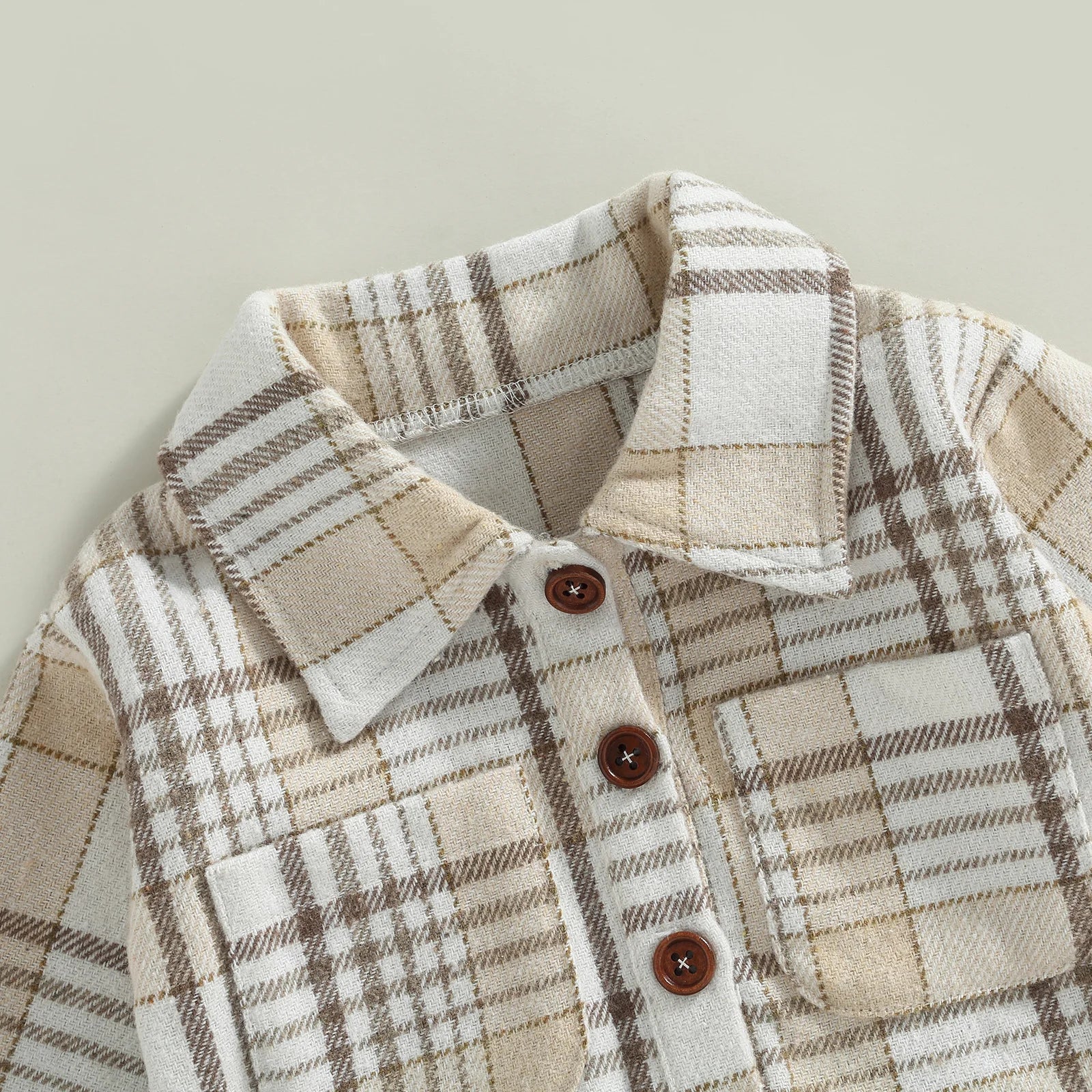 Baby Boys' Vintage Plaid Romper, Long-Sleeve Jumpsuit