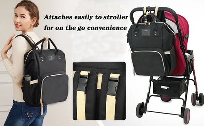 Backpack with Crib Bed & Diaper Bag