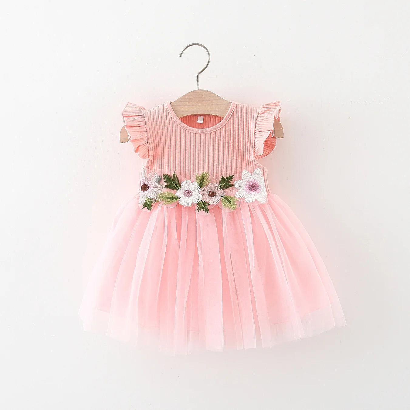 Flower Mesh Skirt Girl Dress