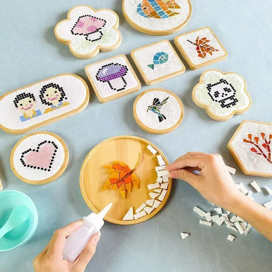 Handmade DIY Mosaic Cup Mat Toys