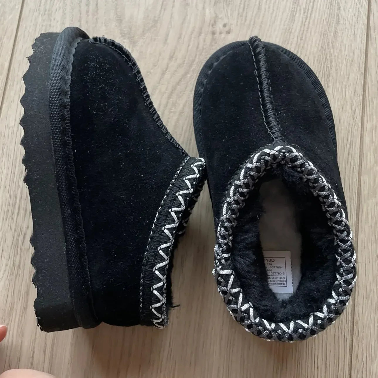 Kids' Suede Snow Boots, Fur-Lined Winter Shoes