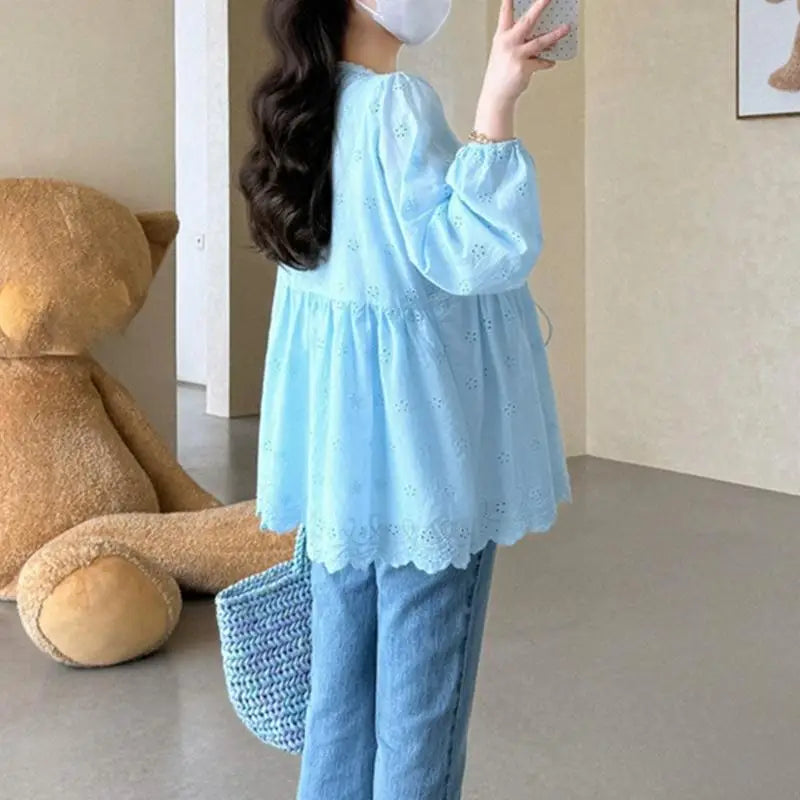 Lace Maternity Shirt