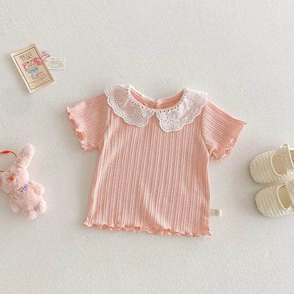 Baby Short Sleeve Tops Charming Kid's Clothing - PAMU8