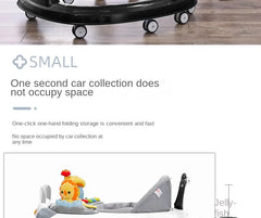 Baby Walker with Music Handle | Foldable Musical Walker