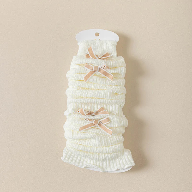 Soft Cotton Leg Warmers Knee Socks - PAMU8
