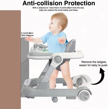 Baby Walker with Removable Feeding Tray