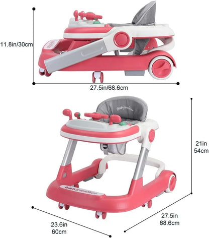 Baby Walker with Removable Feeding Tray