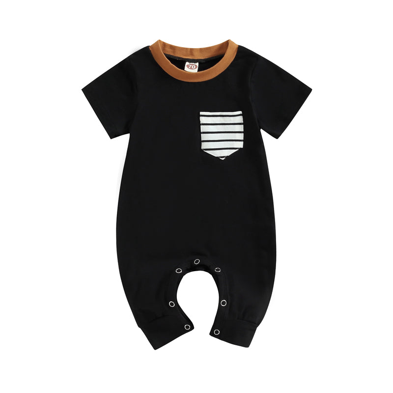 Newborn Jumpsuit 3M to 18M | Soft Cotton Short Sleeve