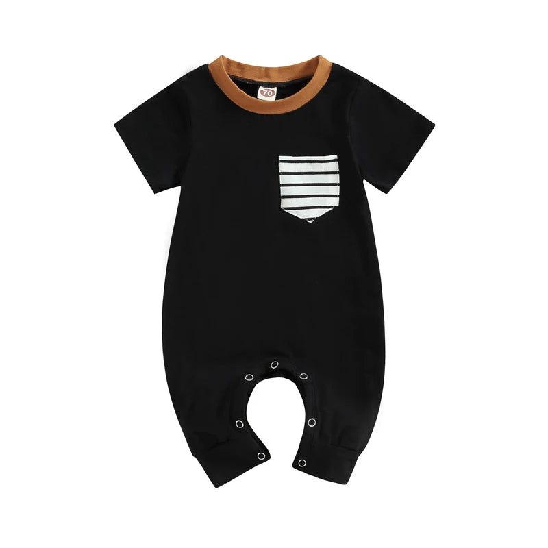 Newborn Jumpsuit 3M to 18M | Soft Cotton Short Sleeve