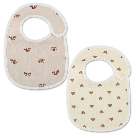 2pcs Waterproof Baby Bibs