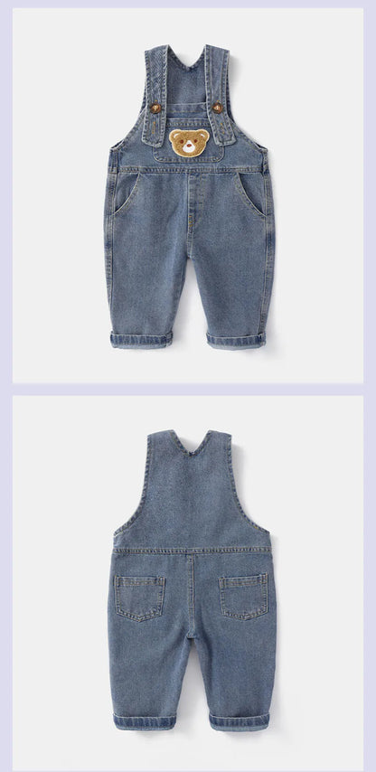 Cute Bear Denim Casual Pants
