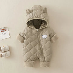 Fleece Lined Cotton Infant Romper