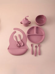 Baby Silicone Feeding Set, 9-Piece Weaning Starter Kit