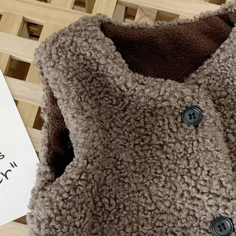 Kids Plush Waistcoat