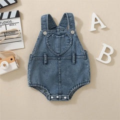 Baby Girl Denim Romper