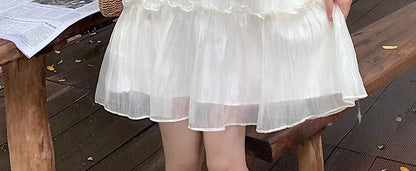 Necklace Petal Sleeve Maternity Dress