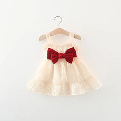 Sweet Bow Silk Princess Dress