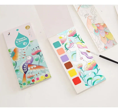 Portable Children Watercolor Painting Book - PAMU8