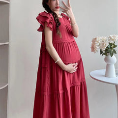 V-Neck Maternity Dress