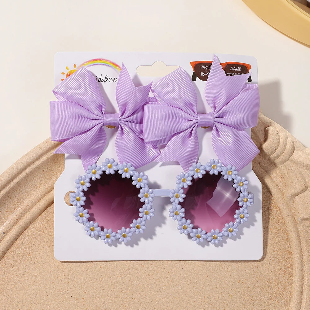3Pcs/set Hairclips Sunglasses