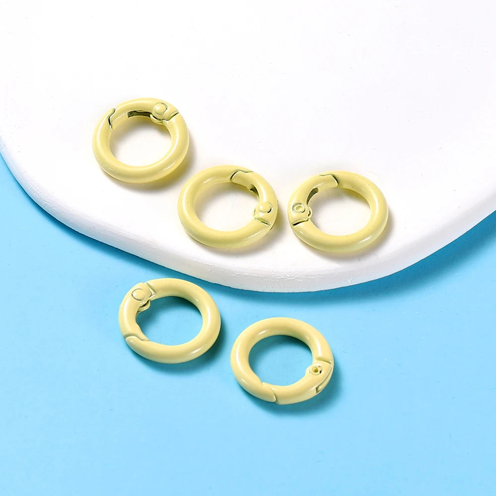Metal O-Ring Keychain Clasps, 5-Pack Craft Clips