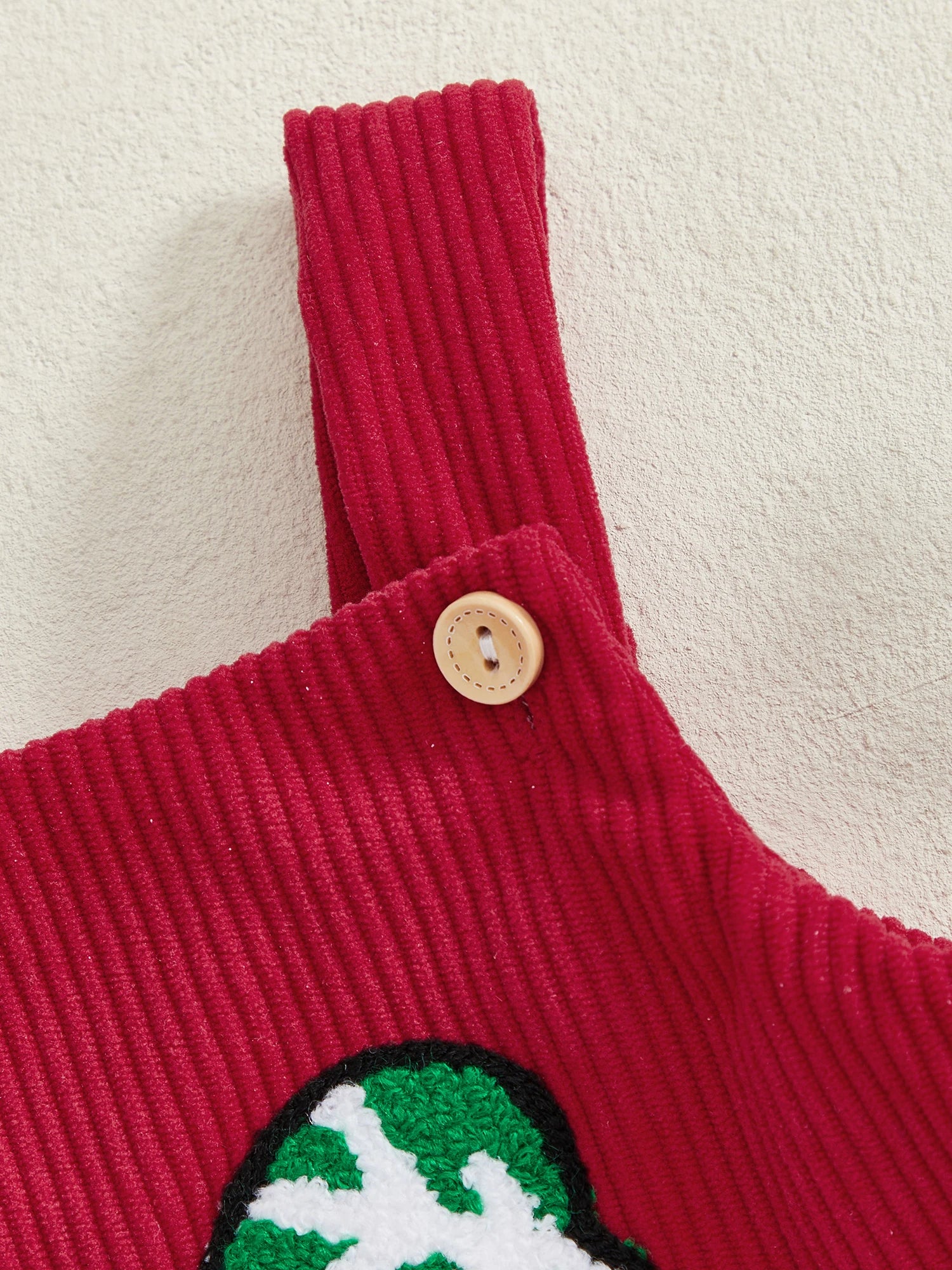 Embroidery Bow Christmas Bodysuit
