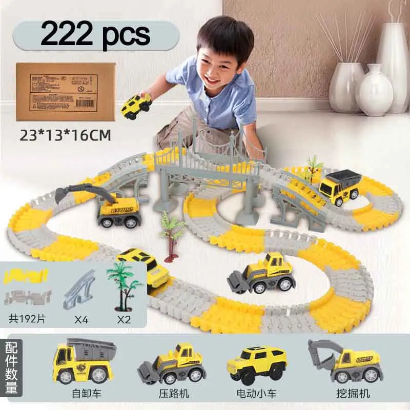 Electric Race Track Toy Set for Kids