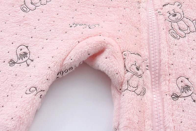 Cartoon Soft Winter Baby Romper