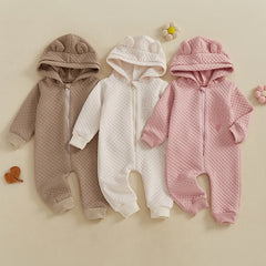 Hooded Embroidery Letter Outfit