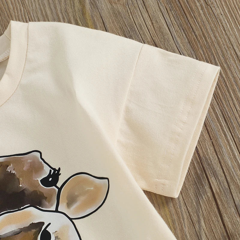 Cow Head Print Outfit