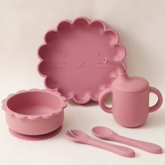 Baby Feeding Plate Set, 5-Piece Toddler Dinnerware
