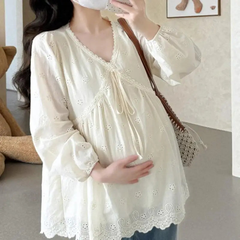 Lace Maternity Shirt