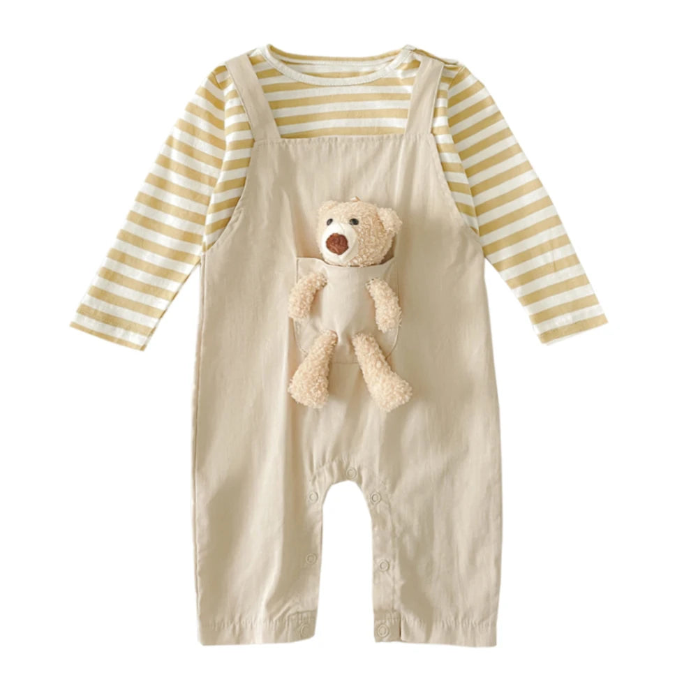 Jumpsuits Striped Casual Cotton
