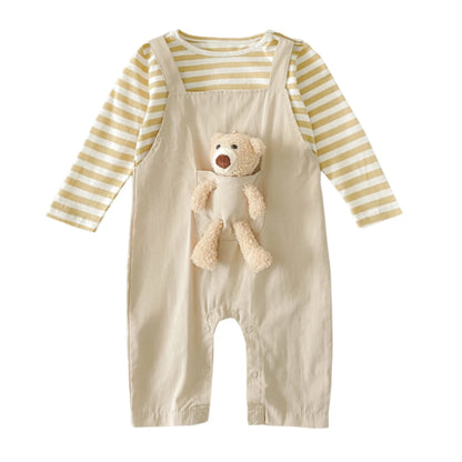 Jumpsuits Striped Casual Cotton