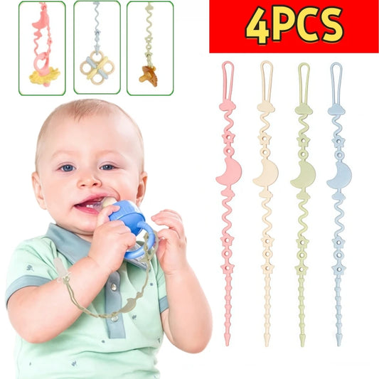 Adjustable Silicone Baby Pacifier Chain Teether Toys - PAMU8