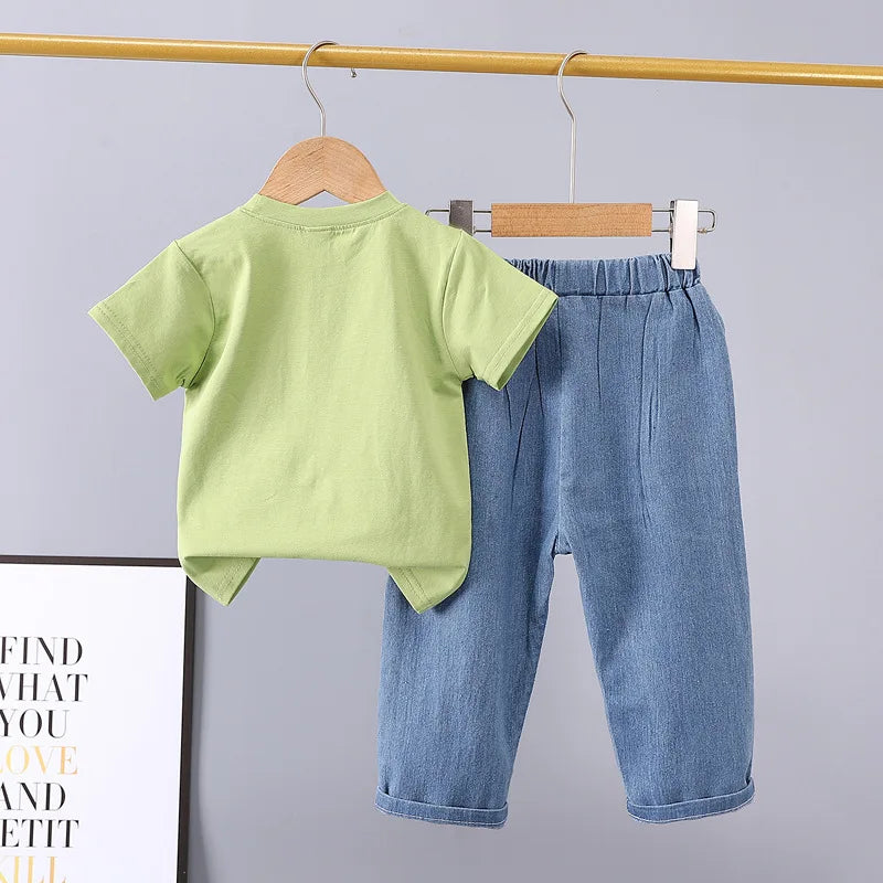 Cotton Car Print Boys Set