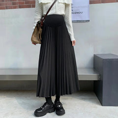 Pleated Thick Warm Maternity Skirts