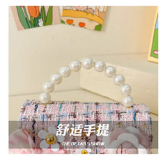 Flower Plaid Handbag for Girls (Ages 2-4)