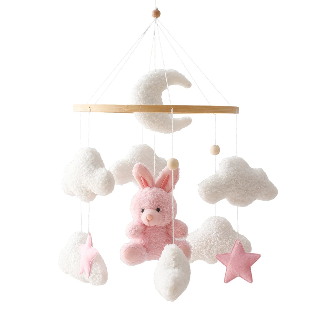 Baby Crib Mobile Wooden Rattle Toy