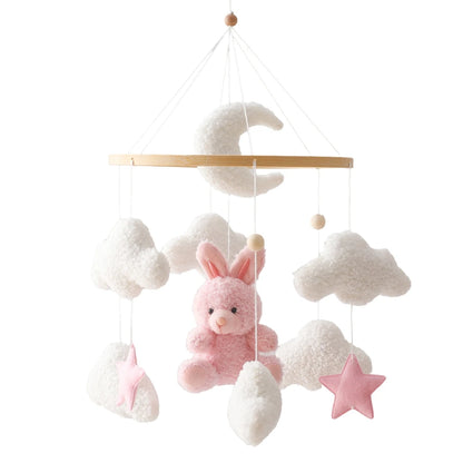 Baby Crib Mobile Wooden Rattle Toy