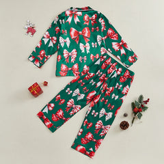 Girls Christmas Pajamas Set