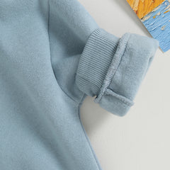 Baby Boys' Letter Embroidery Bodysuit, Fall Sweatshirt